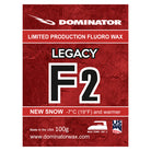 Dominator Legacy F2 Fluor-Skiwachs für Neuschnee – Hochleistungswachs für Temperaturen ab -7°C, limitierte Profi-Rennwachs-Serie