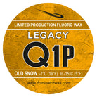 Dominator LEGACY Q1P Fluorwachs für Altschnee – Hochleistungs-Skiwachs für Temperaturen von -7°C bis -15°C – Limited Edition Rennwachs