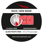 Dominator PSYCHO Gleitwachs Paste für Neuschnee – Fluorfrei & biologisch abbaubar – Hochleistungs-Rennwachs für Temperaturen unter -14 °C