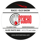 Dominator PSYCHO Gleitwachs Paste für Altschnee – Fluorfrei & biologisch abbaubar – Rennwachs für Temperaturen unter -14 °C für Ski und Snowboard