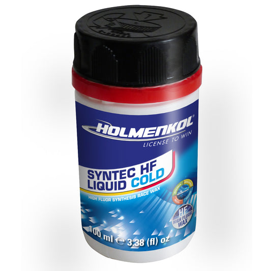 Holmenkol Syntec HF Liquid Cold – Hochfluoriertes Flüssig-Rennwachs für Ski bei kalten Temperaturen, ideal für den Profi-Wintersport.