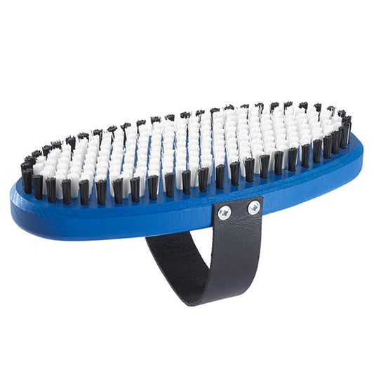 Holmenkol Handbürste Nylon Oval – ergonomische Wachsbürste zur Pflege und Strukturierung von Ski- und Snowboardbelägen