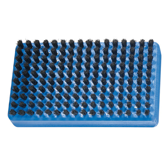 Holmenkol Handbürste Rosshaar eckig – ideale Polierbürste für ein feines Finish nach dem Wachsen von Ski- und Snowboardbelägen