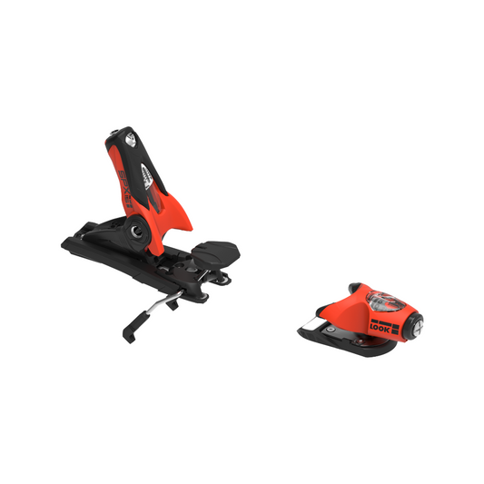 Look SPX 15 Rockerace Skibindung in Hot Red – Hochleistungsbindung für Rennläufer mit langer elastischer Auslösung, kurzer Montagezone und semi-suspendierter Ferse für präzise Kraftübertragung und optimale Skiflexkontrolle.