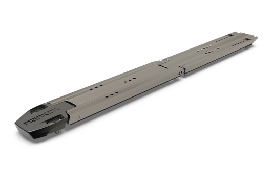 Marker Alu Pro Plate – robuste Aluminium-Montageplatte für Skibindungen, ideal für Rennski und hohe Performance-Anforderungen.
