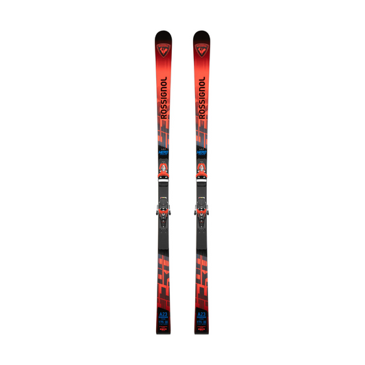 Rossignol Hero Athlete GS 175 Riesenslalomski mit SPX Rennbindung – Hochleistungs-GS-Ski für den alpinen Skirennsport in Rot-Schwarz mit Rossignol-Logo, ideal für Rennfahrer.