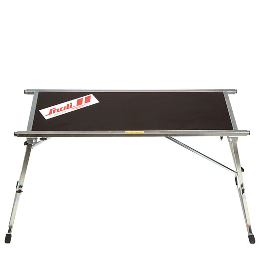 Snoli World Cup Wachstisch – klappbarer Profi-Servicetisch für Ski-Tuning, stabile Aluminium-Konstruktion mit großer Arbeitsfläche für präzises Wachsen und Schleifen